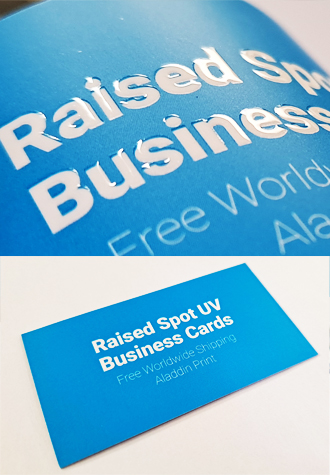 Raised Spot UV Business Cards